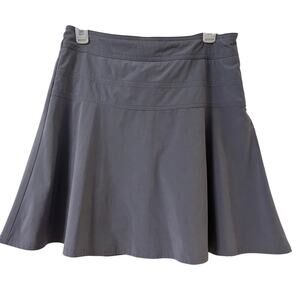 Athleta Grey Everyday Skort 8 Hiking Travel Activewear Skirt w/ Pockets